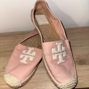 Tory Burch pink espadrilles